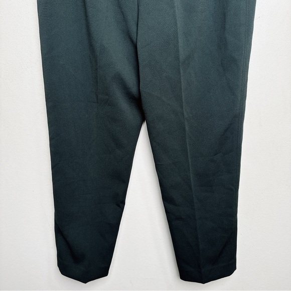 Club Monaco Womens 12 Dark Green Tapered Leg Crepe Trouser - Picture 11 of 12